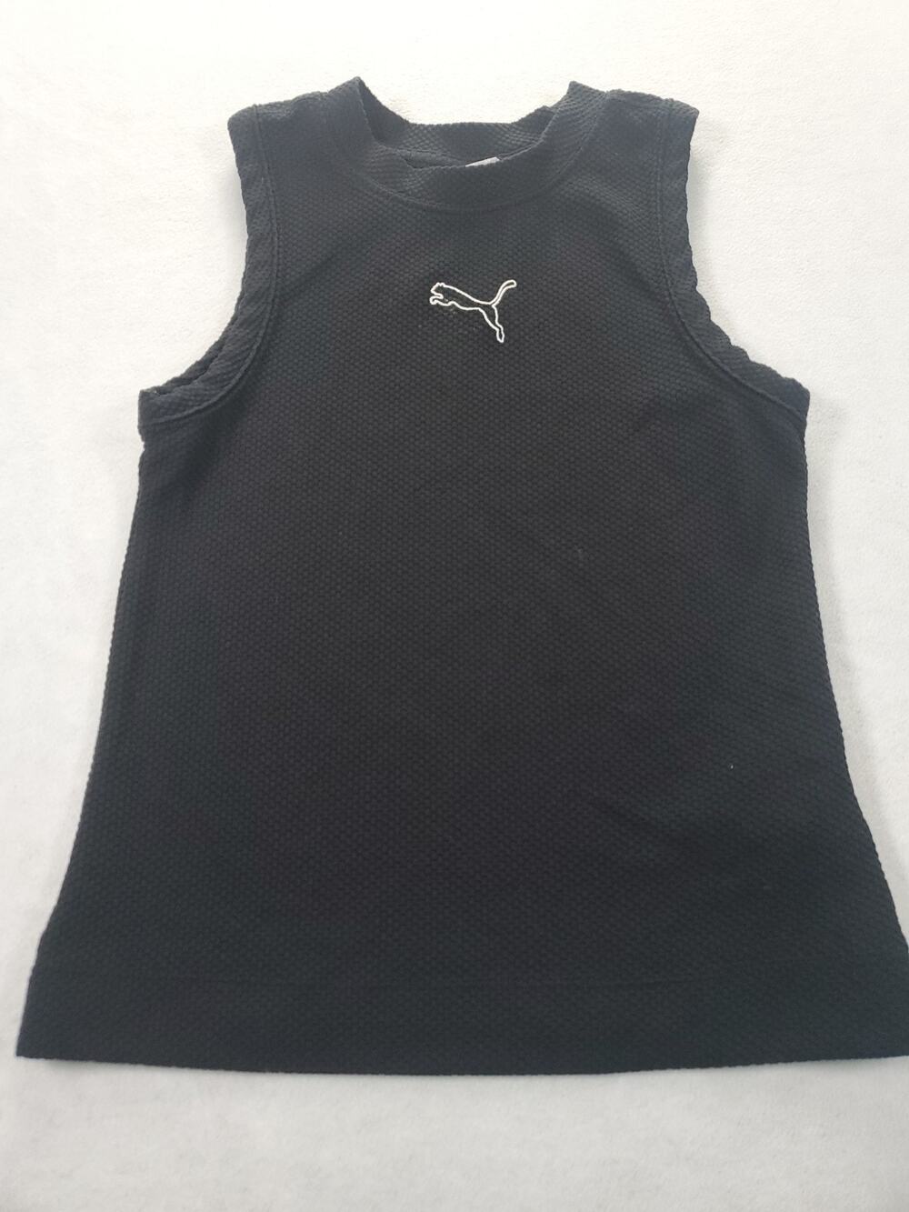 Puma Women’s Graphic Athletic Black Textured Tank Top XS
